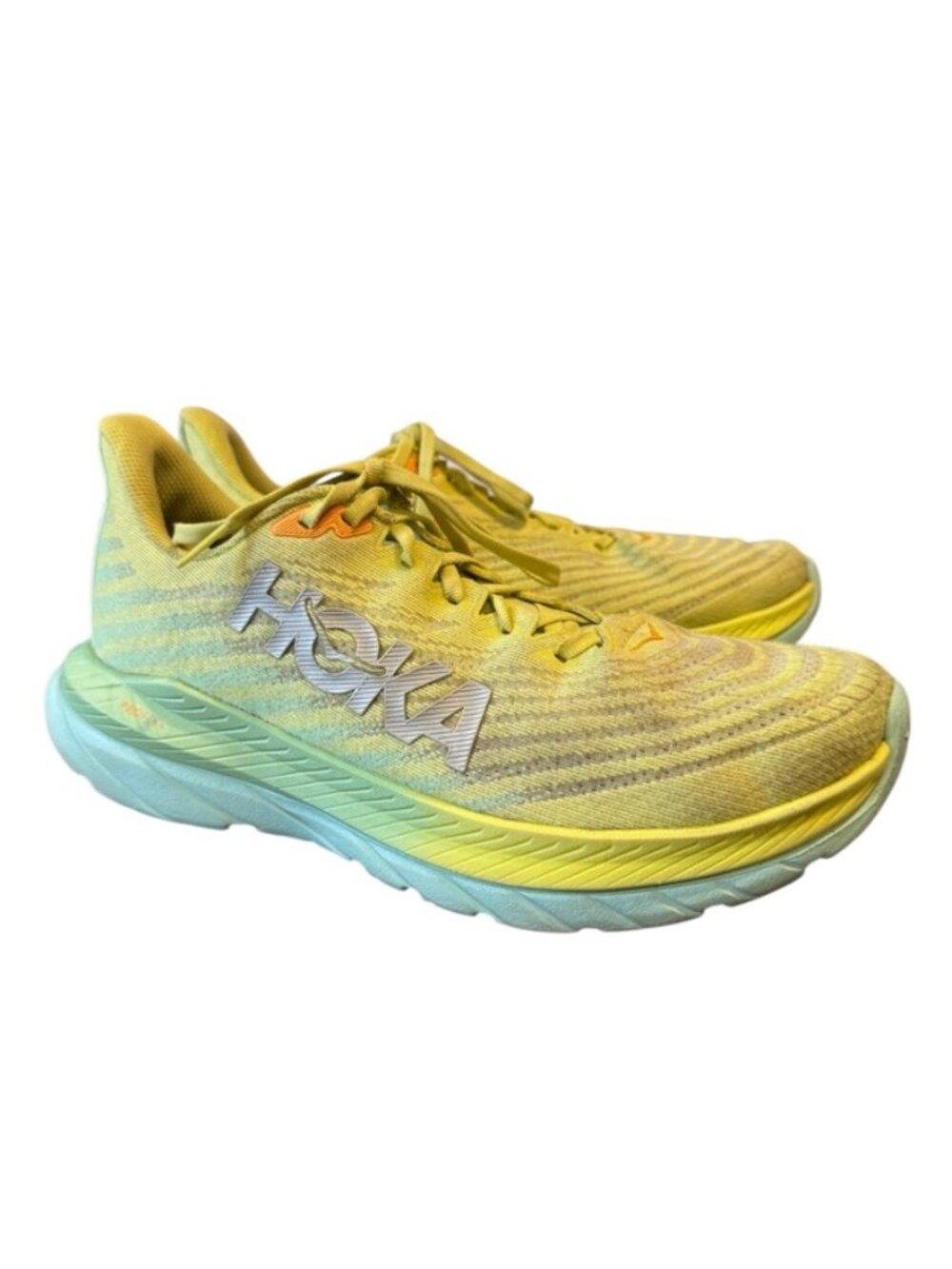 Hoka One One Mach 5 Running Shoes Women’s 10 Citrus Glow Yellow Athletic Sneaker